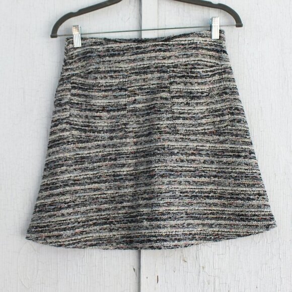 Loft Elastic‎ Skirt Tweed Fit and Flair XS A Line - Picture 1 of 5